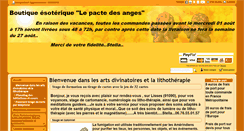 Desktop Screenshot of lepactedesanges.com